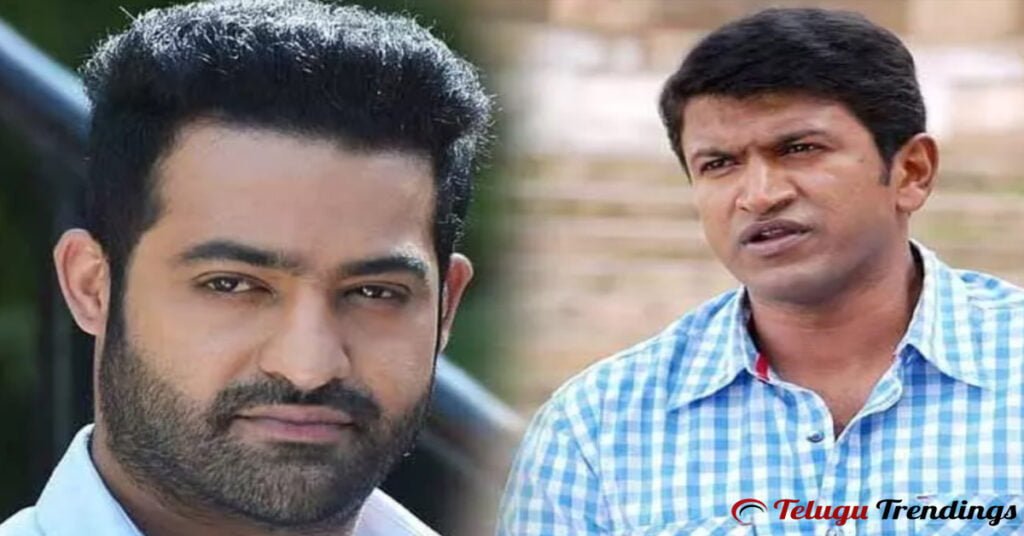 Jr NTR Paying Tribute to Late Puneeth Rajkumar at RRR Launch Event