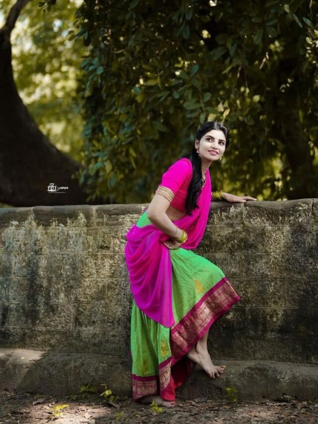 Jabardasth Varsha Looks Beautiful In Traditional Half Saree » Telugu ...